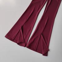 Leggings De Yoga Para Mujer Con Cintura Alta Y Pierna Ancha Transpirables Y Cómodas Pantalones Deportivos De Pierna Flared - details 9