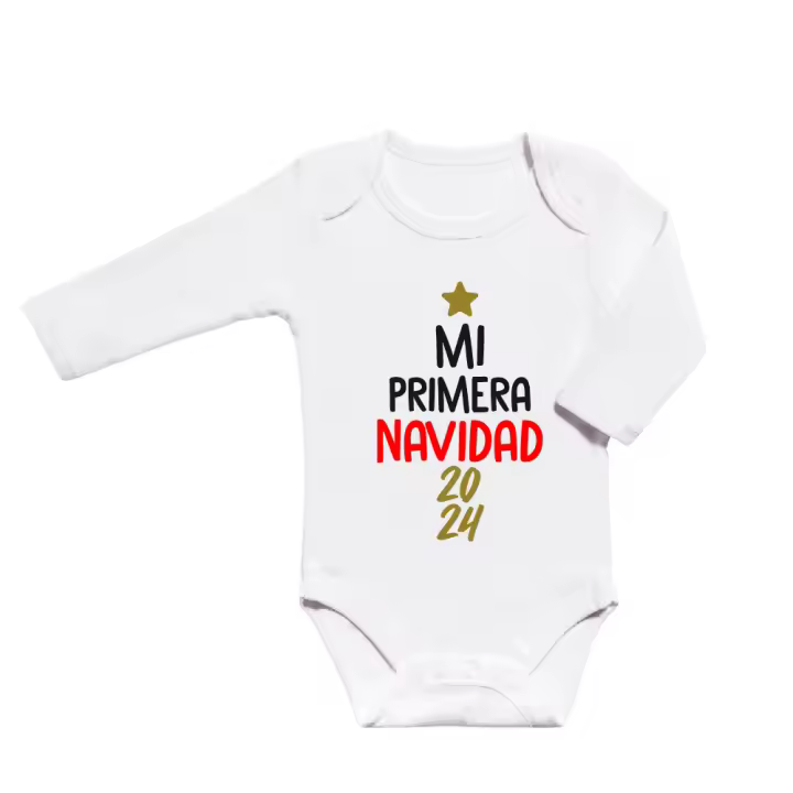 Body Algodón - Mi Primera Navidad - Pioshop - Total Confort y Movimientos Cómodos - 1