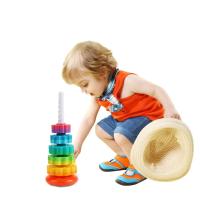 Torre De Arcoíris Giratoria Para Bebés Juguete Educativo Montessori Torre De Pila Giratoria Sensorial Regalo Para Niños Y Niñas Edad 1-6 Años - details 4