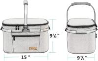 Cesta de Picnic Al Aire Libre con Asas de Goma Esponjosa - details 0
