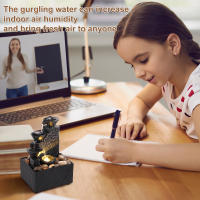 Nueva Decoración De Escritorio Cascada Creativa Ornamentos Fluyendo Agua Pequeño Para Sala De Estar Oficina Ornamentos Fuente De Mesa - details 2