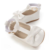Zapatos De Princesa Para Bebé Niña En Lace Blanca Mocasines Con Lazo Y Borde Antideslizante De Goma Primera Calzado Para Caminar - details 59