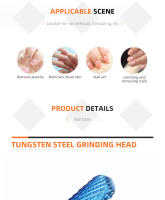 Cabeza De Pulido De Acero Tungsteno Para Quitar Cutículas Y Pretratamiento De Uñas Conjunto De Brocas Para Taladro - details 1