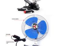 Ventilador eléctrico de verano para coche de 6" pulgadas con clip, ventilador pequeño totalmente cerrado - details 7