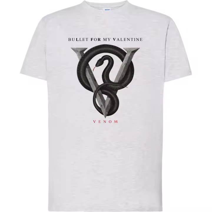 Camiseta Bullet for my Valentine - | Algodón | Manga Corta y Manga Larga - Tejido tubular, sin costuras laterales. - Punto liso - 1