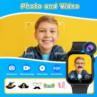 Reloj inteligente infantil actualizado con 26 juegos de puzzle, cámaras de alta definición, vídeo, reproductor de mp3, rastreo de hábitos, podómetro, linterna, reloj infantil 12 / 24 horas, regalo de juguete infantil para niños de 4 a 12 años - details 1
