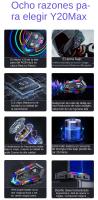 Casco De Motocicleta Y20 MAX Con Intercomunicador Bluetooth Y Efecto De Luz RGB 1000mAh Impermeable IPX6 Para Deportes Acuáticos - details 1