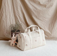 Bolso Grande Para Mamá Bolsa De Pañales Maternidad Organizador Portátil De Viaje Con Mosquetón Para Carrito De Compras Estilo Tote Bag - details 6