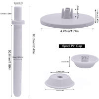 Juego De Cucharas Para Bobinas De Máquina De Coser Accesorios Para Marca Janome Elna Babylock Kenmore Bernette Juki Necchi Pfaff Singer Viking Plástico - details 0