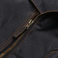 Chaqueta De Cuero PU Vintage Con Cremalleras Multiseguros Y Borla Para Motociclista Chaqueta De Cuero Con Bolsillos Para Hombre Estilo Punk - details 4