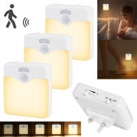 Lámpara LED De Sensor De Movimiento Para Habitación De Niños Con Sensor De Atardecer Hasta Medianoche Luz Nocturna Dimmable Sin Cable Eficiente Energéticamente Con Enchufe UK EU Para Pasillo - details 21