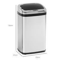 Automático Cube with sensor 30L with sensor de infrarrojos, Cuadrado, inoxidable Maple, Cube interior opcional para una gestión higiénico de los Residuos - details 6