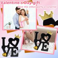 Adornos De Letras Para Día De San Valentín "AMOR" Decoración Para El Hogar Y Bares Regalo De Artesanía Para El Escritorio Decoración De Fiesta Proporciones De Imagen - details 26