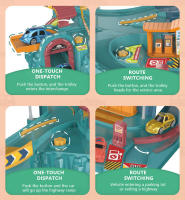 Juguete Interactivo De Dinosaurio Para Niños Coche De Ferrocarril Eléctrico Con Parking Y Aventura Juego De Construcción Mecánico Para Cerebro - details 14
