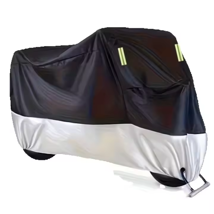 Cubiertas impermeables para motocicleta motores polvo lluvia nieve cubierta protectora UV interior exterior L XL XXL XXXL. - 1