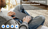 Teclado Bluetooth Plegable Con Touchpad Portátil De Tamaño Completo Soporta Conexión Multi-dispositivo Para Viajes - details 6