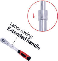Juego De Llaves De Destornillador Rápido 1/2 Pulgada Con Cabeza De Rosca 72T Herramienta De Reparación Flexible De Acero Al Carbono - details 3