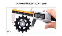 Pulley De Bicicleta Trasero Para Derailleur 11T 12T 13T 14T 16T 17T Guía Rueda De Jockey Para Shimano SRAM Velo De Carretera 7-12 Velocidades - details 9