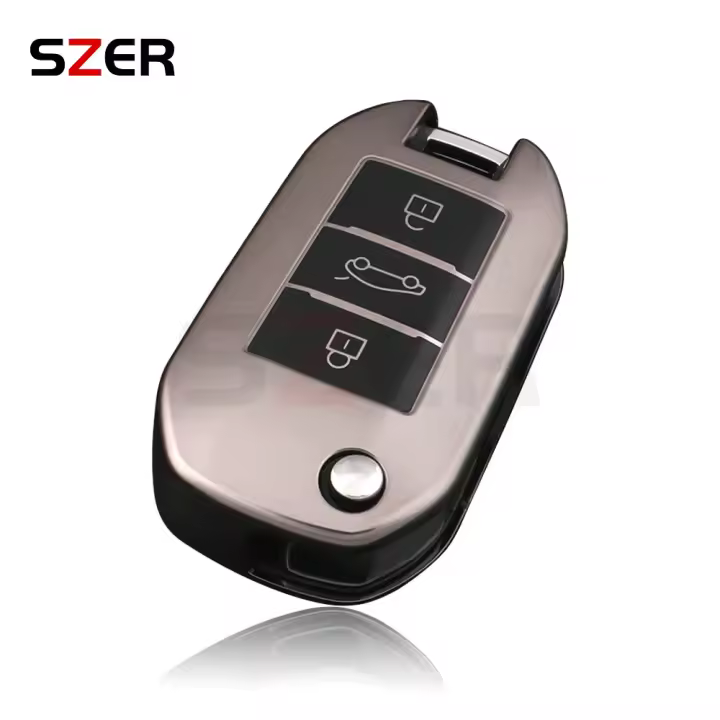 Funda De Llave De Coche Nueva TPU Para Peugeot 208 308 408 508 2008 3008 4008 5008 Citroen C3 C4 CACTUS C6 C8 Accesorios - 1