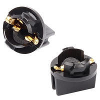 10Pcs T10 Sockets De Bombilla Con Cierre Giratorio Plug And Play Soporte De Lámpara T10 W5W 168 192 194 Base De Wedge Para Luces De Instrumentos ABS - details 4