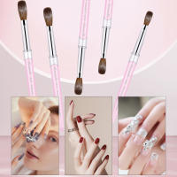 Cepillo De Uñas De Acrílico Kolinsky De Calidad Superior Con Mango De Madera Herramienta De Dibujo Y Manicura Tamaño 8-16 Para Arte De Uñas - details 5