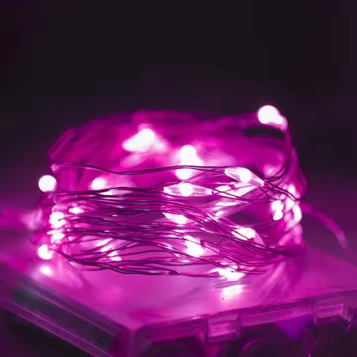 Cadena De Luces De Clip Para Fotos 2/5/10m 20/50/100LED 10/30/50 Clips Luz De Hilo De Cobre Para Pared De Dormitorio - 1