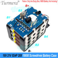 Turmera Caja De Batería Para Destornillador 18V 21V Soporte De Batería 18650 5X 10X 15X 20X Con BMS 50A Máx.100A Para Reparación De Taladro Eléctrico - details 39