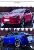 Modelo De Coche Tesla Model Y Model 3 Model S De 1:24 En Aleación Con Sonido Y Luz Juguete Coleccionable Para Niños Regalo De Cumpleaños - details 12