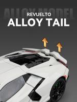 Lamborghini Revuelto Supercar De 1:24 En Escala Colección De Juguetes Metálicos Con Sonido Y Luz Vehículo Diecast Para Niños - details 11