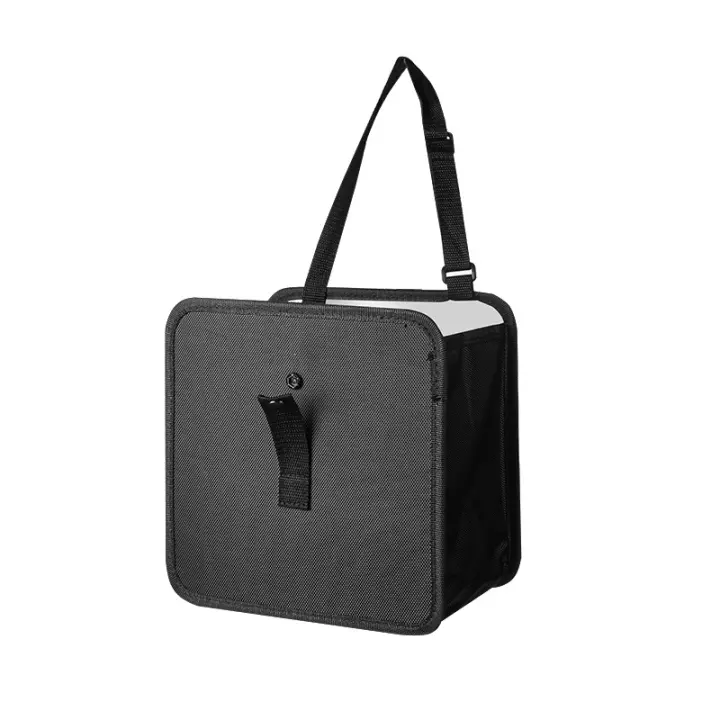 Cubo de basura plegable para coche, impermeable, a prueba de fugas, bolsa de almacenamiento para coche con gran capacidad, accesorios para el interior del coche (grande) - 1