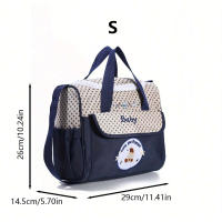 Bolso De Hombro Unisex Grande Y Ligero Con Estampado De Oso De Peluche Impermeable Para Mamá Bolsa Portátil Con Cierre De Cremallera Para Diaper - details 11