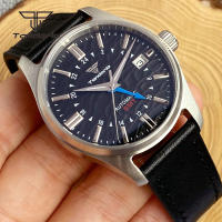 Reloj Automático Tandorio NH34 Para Hombres 39mm GMT Pilot Diversión AR Cristal De Zafiro Fecha Resistente Al Agua 20BAR Moda Relojes De Pulsera De Acero Inoxidable - details 34