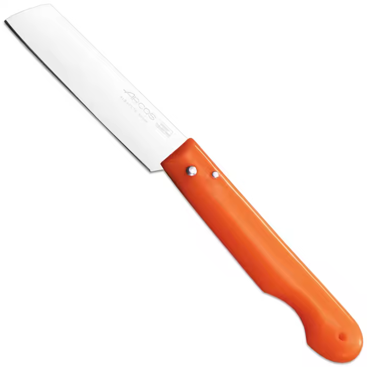 ARCOS Navaja Profesional - Navaja de Cocina (85 mm) - Acero Inoxidable Nitrum® - Mango de Polipropileno (Naranja) - 485729 - 1