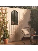 STARLEY-Espejo rectangular de pared con 12 ventanas, espejo decorativo de metal negro, se cuelga vertical u horizontalmente, 50 x 76 CM - details 1
