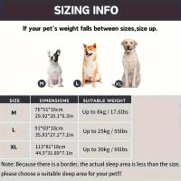 Cama para Mascotas XL Impermeable de Espuma Viscoelástica con Funda Desmontable y Lavable, Sofá para Mascotas de 65 cm (25.6") de Terciopelo Holandés con Juguete de Hueso, Azul Marino - details 1