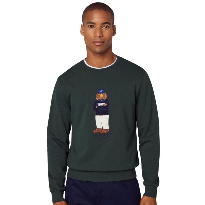 Jersey Fairisle Crew Verde (L) - Hackett London Para Hombre | España