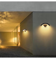Lámpara De Pared Exterior Impermeable IP65 Con Sensor De Movimiento Radar Iluminación Exterior Para Porche Balcón Jardín Vestíbulo Luz Moderna LED Sin Ajuste Dimmer - details 7