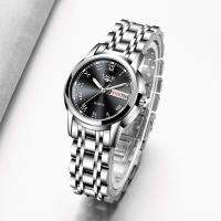Reloj De Mujer LIGE Lujo Moda Cuarzo Acero Inoxidable Resistente Al Agua Con Calendario Pantalla Romana Reloj Casual Para Mujeres - details 8