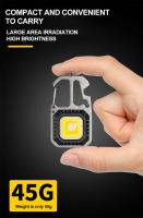 Linterna LED Mini Portátil De Llave De Seguridad Para Camping Exterior Recargable Con Lámpara De Martillo De Mano Y Destornillador - details 1