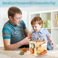 Cubo de Actividades Montessori para Niños | Juegos de Madera y Ábaco - details 4
