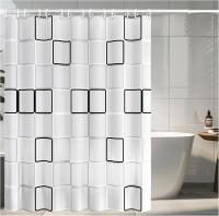 Cortina de Ducha Antimoho, 180X200cm Cortinas de Baño de Tela with 12 Ganchos, Impermeable, Lavable Cortina Baño, Antibacterian Secado, para Baño, Baño - details 1