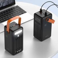 Cargador solar portátil de 100.000 mAh con Pantalla digital y Luz LED para camping. - details 1