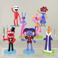 7pcs Figura Digital Sorprendente Pomni Y Jax Muñeco De Peluche Juguetes Para Niños Y Niñas Ideal Para Navidad Circulo Del Circo - details 4