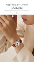Reloj De Mujer Shengke Moda Diamante Dial Verde Diseño Original Reloj De Cuarzo Resistantes Al Agua Y Choque Con Correa De Cuero Y Caso Redondo - details 2