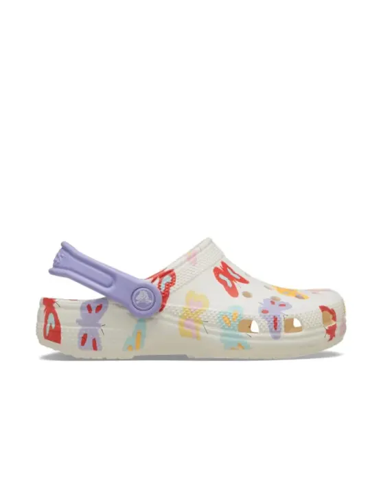 Zueco Crocs K Classic Butterfly Graphic 0WV Multi - 1