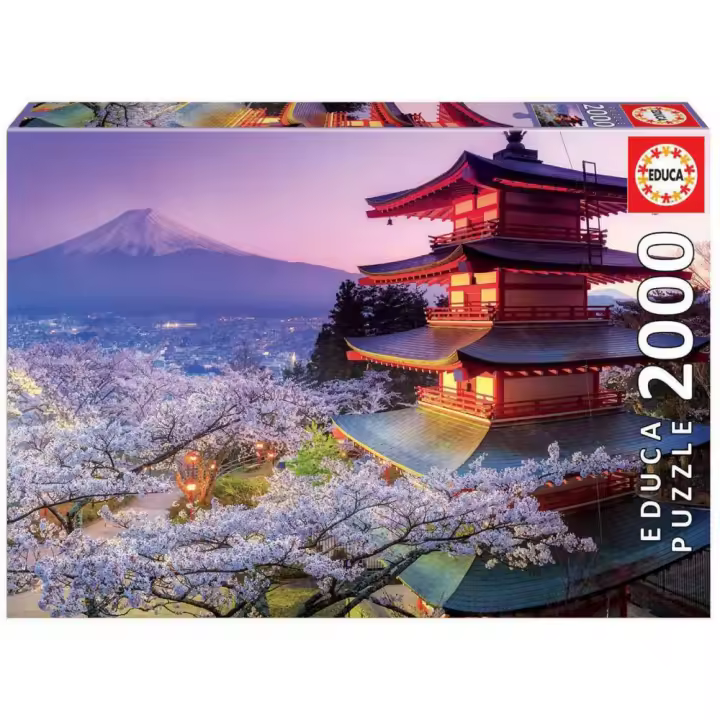 Educa - Puzzle de 2000 Piezas , Monte Fuji Japón. Incluye Pegamento Fix Puzzle. + 14 años Educa 16775 - 1