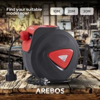 AREBOS Enrollador Automático de Cable | 15 M + 1,5 M | Montaje en Pared | Giratorio 180° | Material de Montaje - details 31