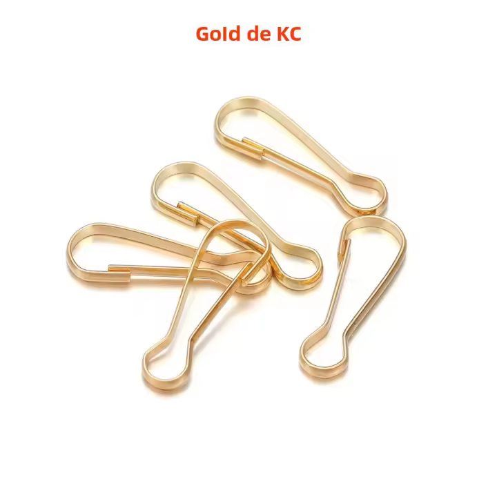 100Pcs Anillos De Resorte Metálico Para Bolso Clip De Cierre De Monedero Conector Para Lanyard Cremallera ID Tarjeta Llavero Herramientas De Joyería - 1