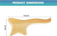 Herramienta de drenaje linfático de madera Gua Sha masajeador terapia de madera herramienta de masaje anti celulitis herramienta de masaje para espalda, brazos, piernas - details 2
