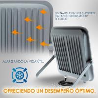 IluminaShop - Foco Proyector Led 20W, 50W, 100W, 150W, 200W con Chip Osram, IP65 Regulable, Iluminación exterior, De uso para jardín, patios, parking, hotel, naves etc. - details 1